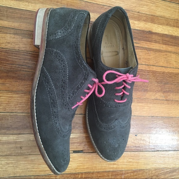 J Shoes Grey Suède Brogues 41 - Picture 3 of 4